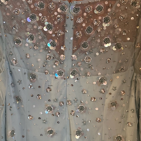 Adrianna Papell Light Blue Embellished Dress - Picture 2 of 4